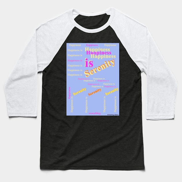 Happiness Baseball T-Shirt by charleyllama